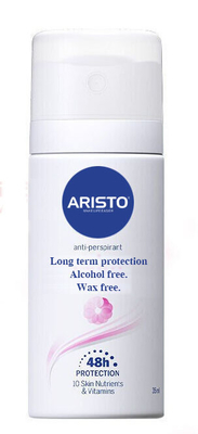 아리스토 개인 건강 제품 왁스 프리 술은 반대론자 발한 스프레이 150 밀리람베르트 OEM을 자유롭게 합니다